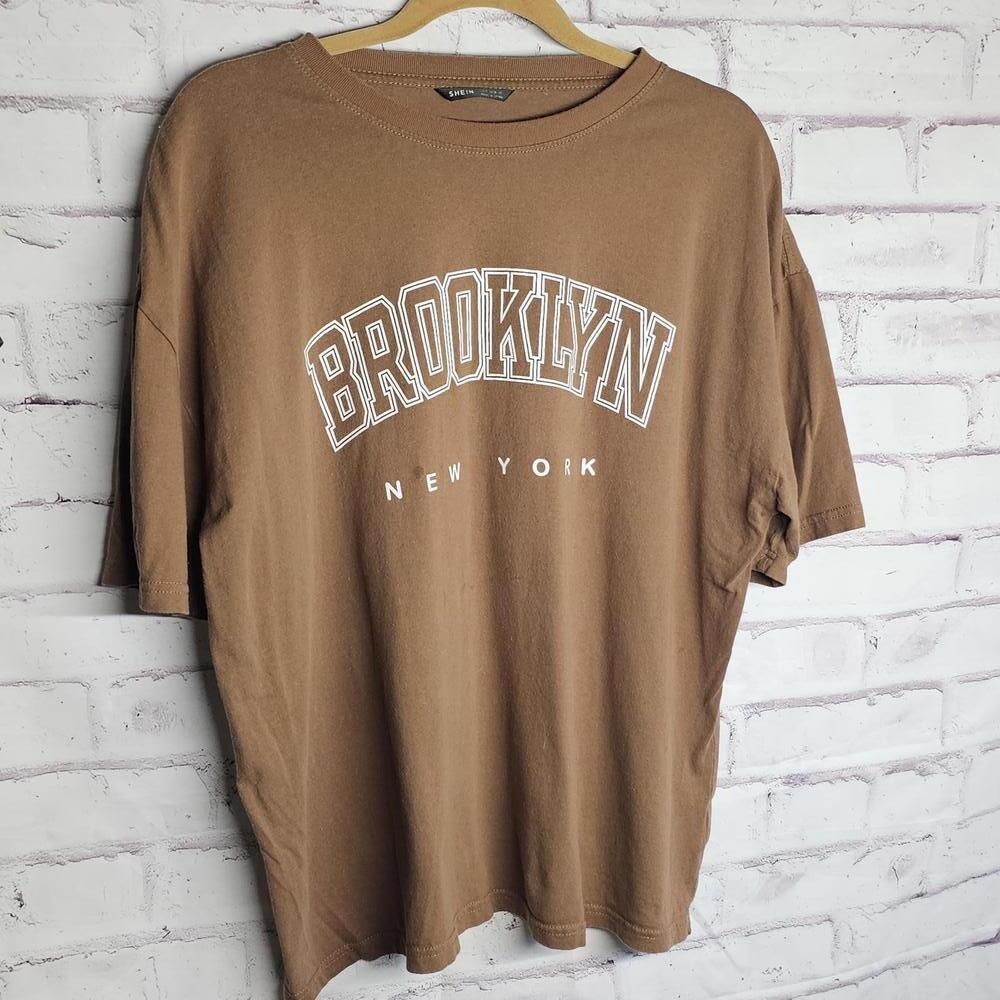 Shein Brooklyn Tshirt Brown